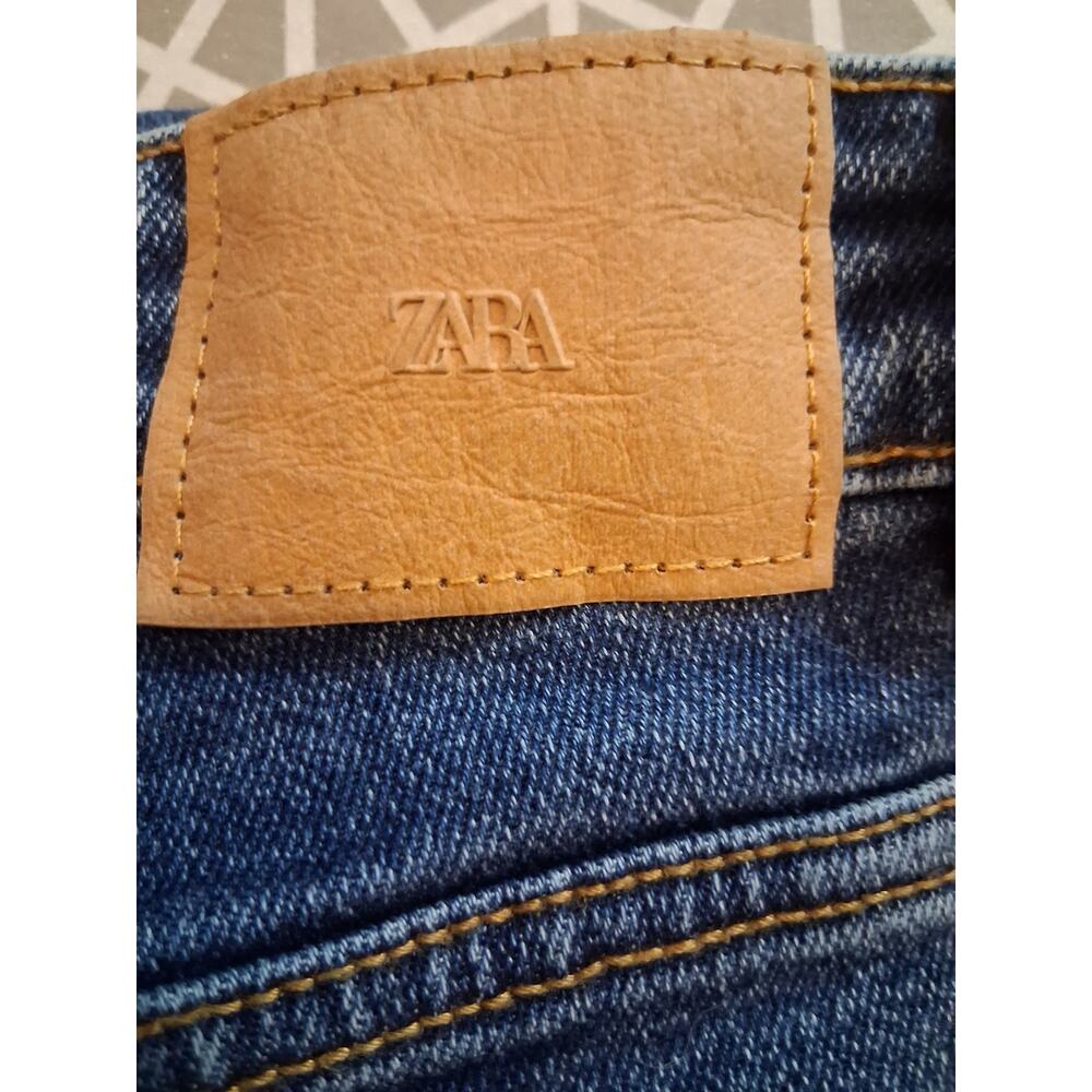 Zara Women's High-Rise Dark Blue Skinny Jeans Size 6 - Picture 6 of 8
